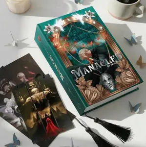 Manacled Hardcover Book, Illustrated Romantic Fanfiction, Collector Edition, Bookmark Gift Set
