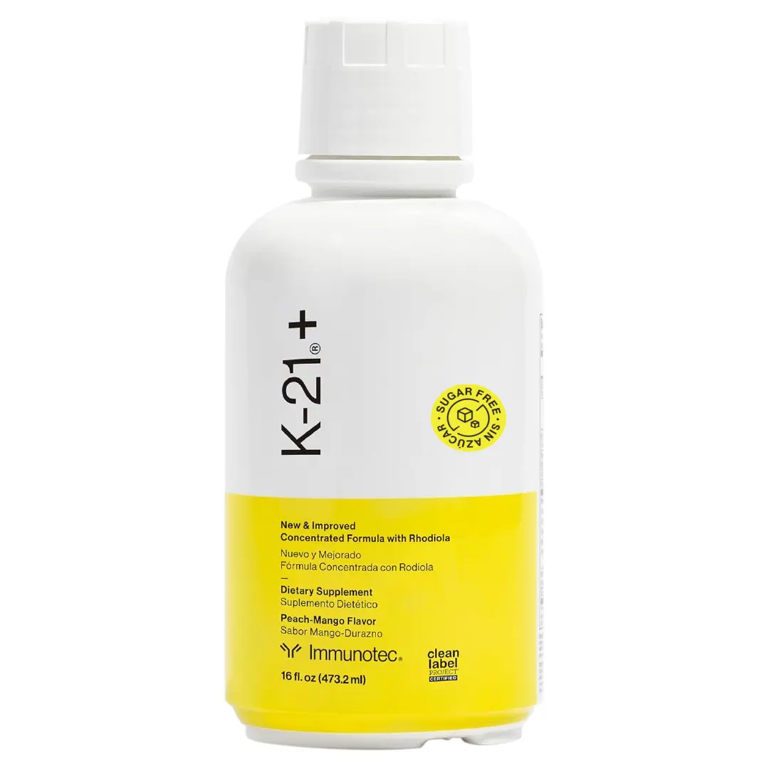 Immunotec Knutric+ (21+) Sugar-Free Natural Adaptogen Liquid with Rhodiola - Herbal Nutrition Supplement for Focus & Daily Stress Support