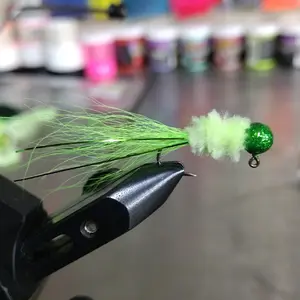 2 pack of Super Glow in the dark Green jig for day or night fishing
