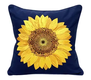 Sunflower Throw Pillow Indoor/Outdoor by Valerie
