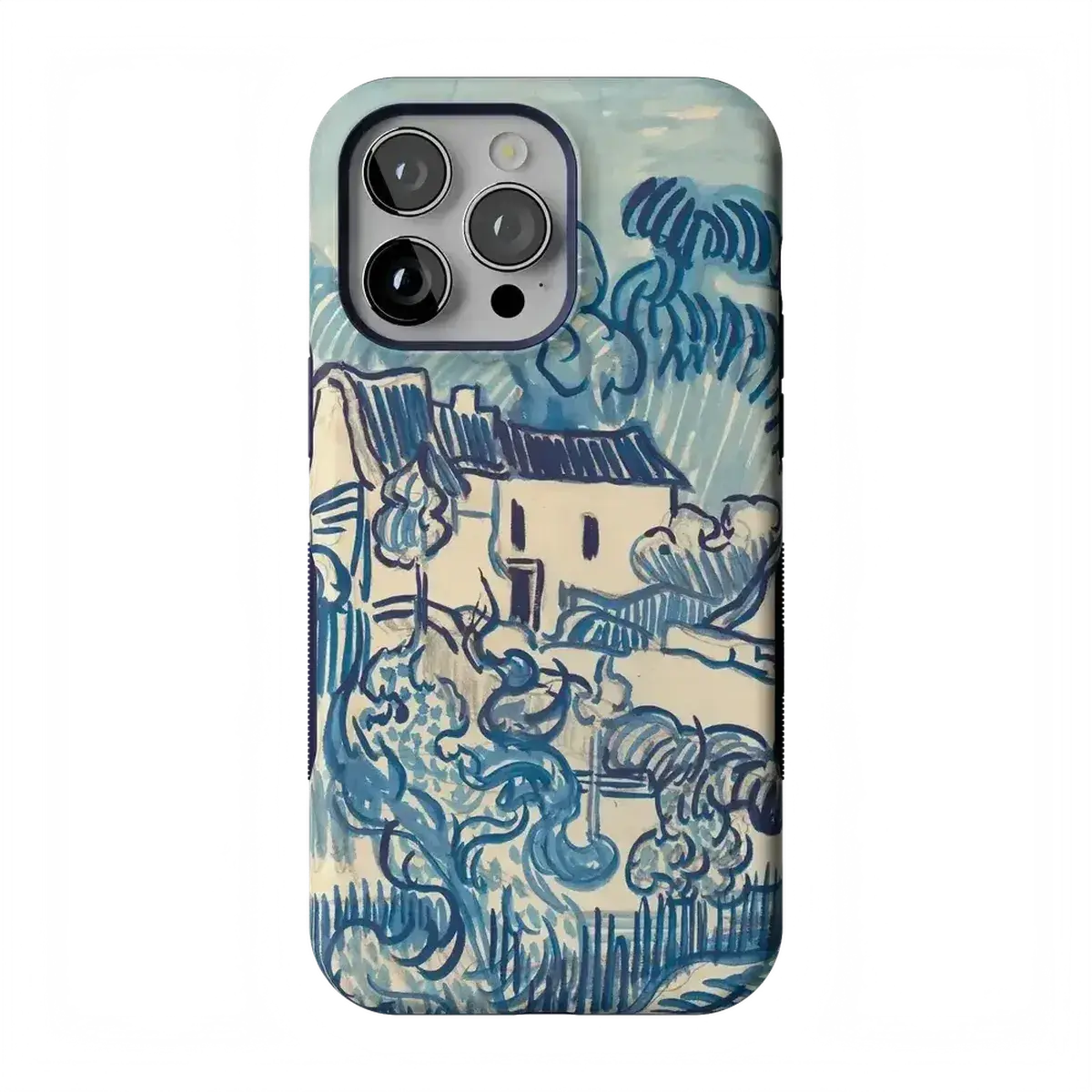 Casely iPhone 14 Pro Max Case | Van Gogh Museum | Landscape With Houses | Bold Protective Design | Compatible with MagSafe