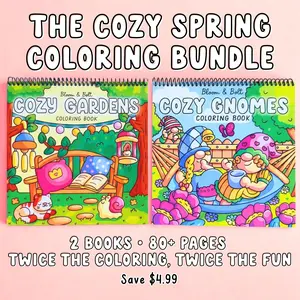 The Cozy Spring Coloring Bundle