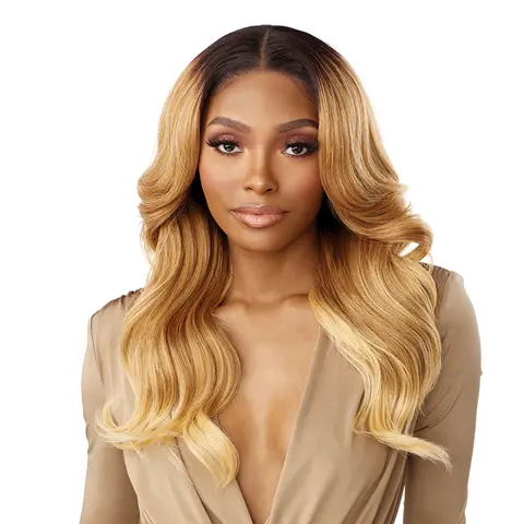 SENSATIONNEL Butta 360 Unit 2 Synthetic Lace Front Wig with Loose Waves, Pre-Plucked Hairline with Baby Hairs and 360 HD Lace, Glueless Synthetic Wigs, Synthetic Fiber Wig