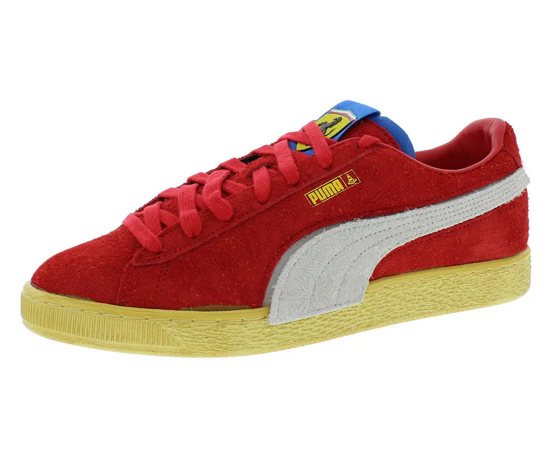 Puma Men's Scuderia Ferrari Suede x JV Shoes, Casual Low-Top Motorsport Sneaker for Everyday Athletic Wear, Sports Shoes, Footwear, Everyday Wear, Male Shoes