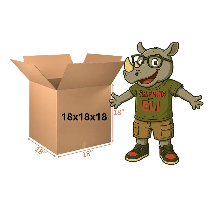 18x18x18 (200 lb strength) | SINGLE CARDBOARD BOX