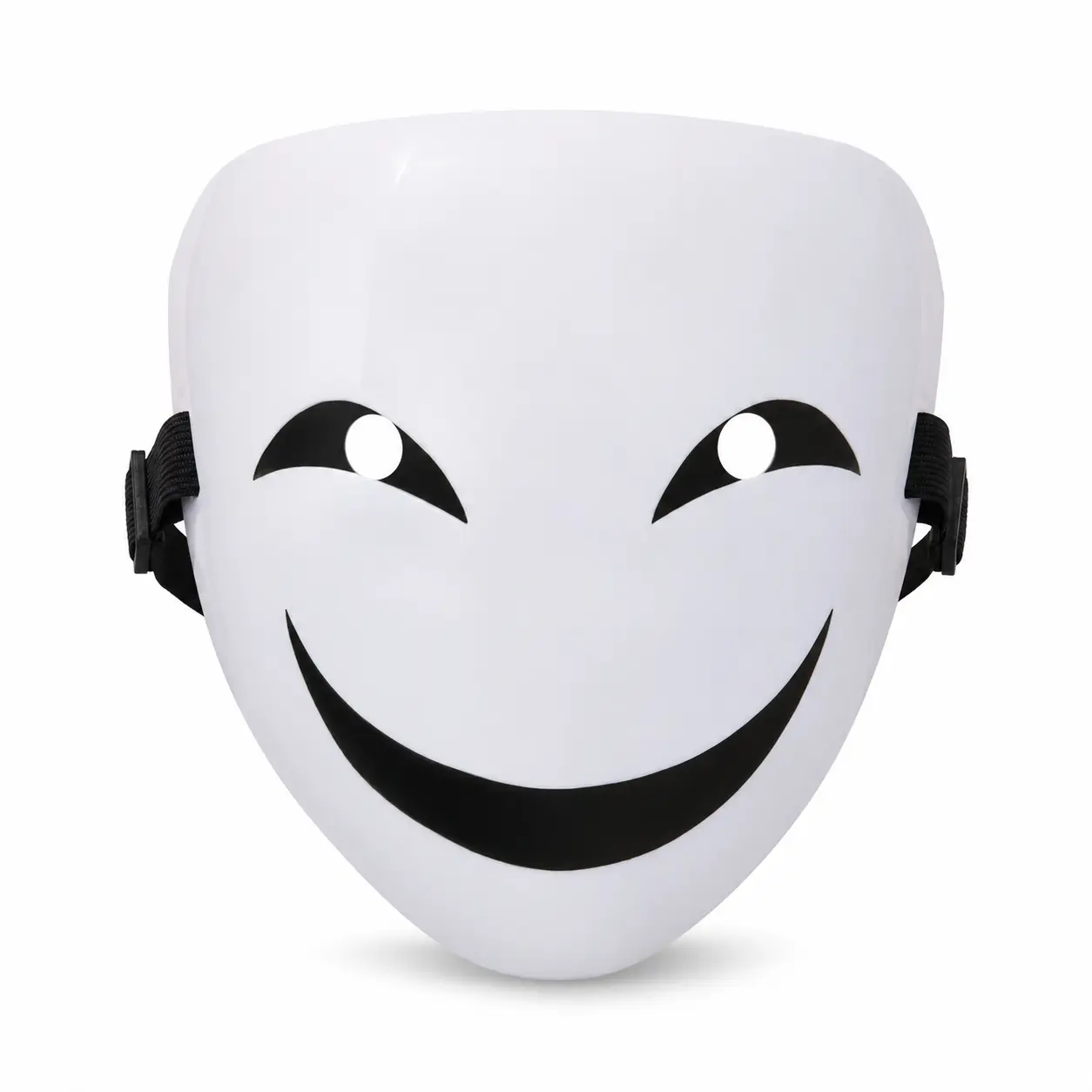 Halloween Smiling Face Costume Mask Adult Cosplay Party Face Cover