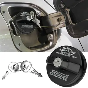 Locking Gas Cap Anti-Siphon Anti-Theft Fuel Cap with Key Fits Toyota 4Runner Tacoma Honda CR-V Tundra Acura Infiniti Nissan Buick Cadillac GMC Chevy Replacement 77300-47020 10504