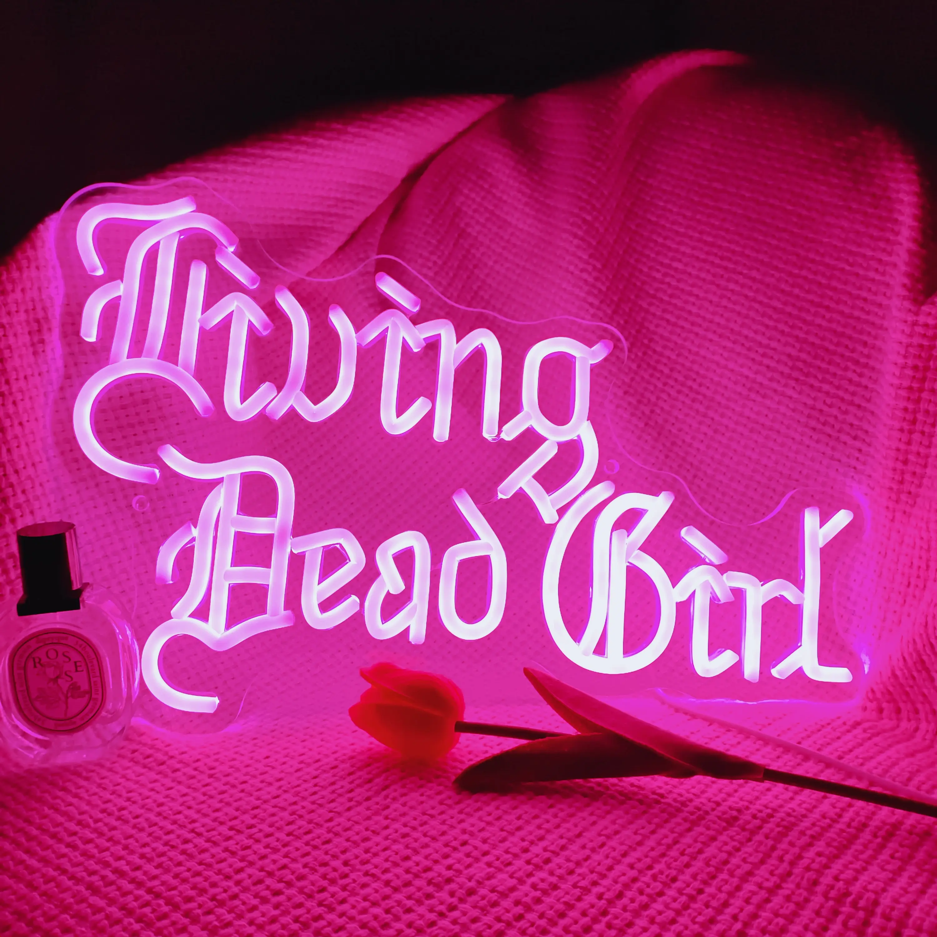 Living Dead Girl Neon LED Signs - Gothic LED Light, Alternative Neon Signs, Spooky Room Decor, Gift for Goth Fans