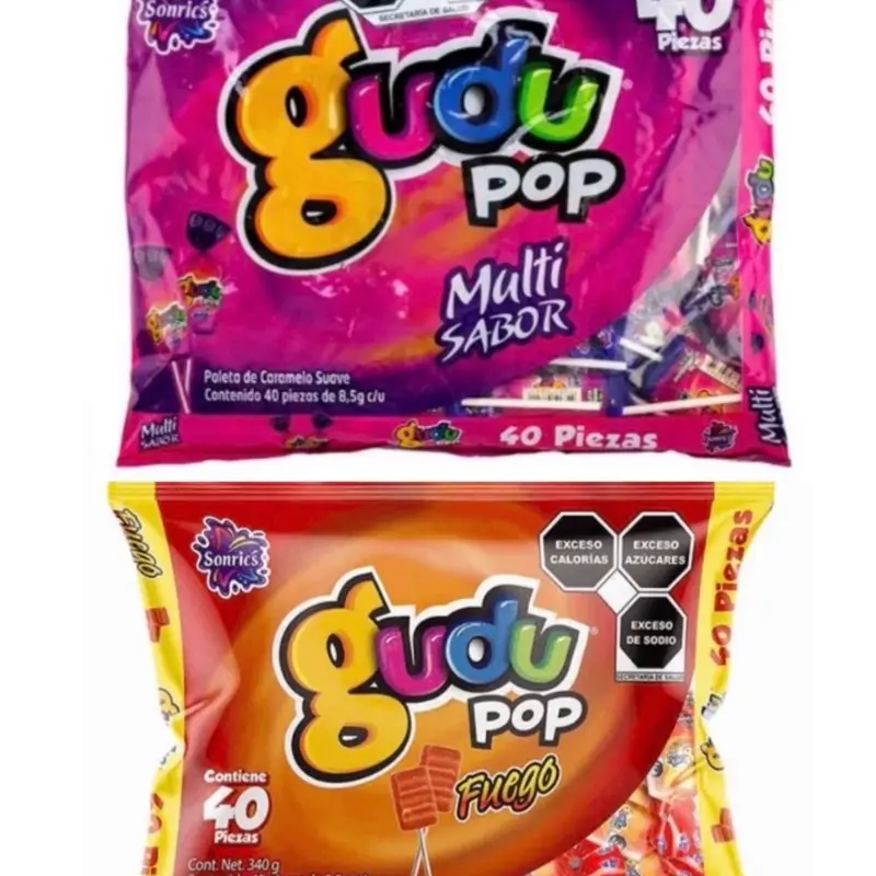 Gudu Pop Paleta Multicolor y Fuego 40 piezas