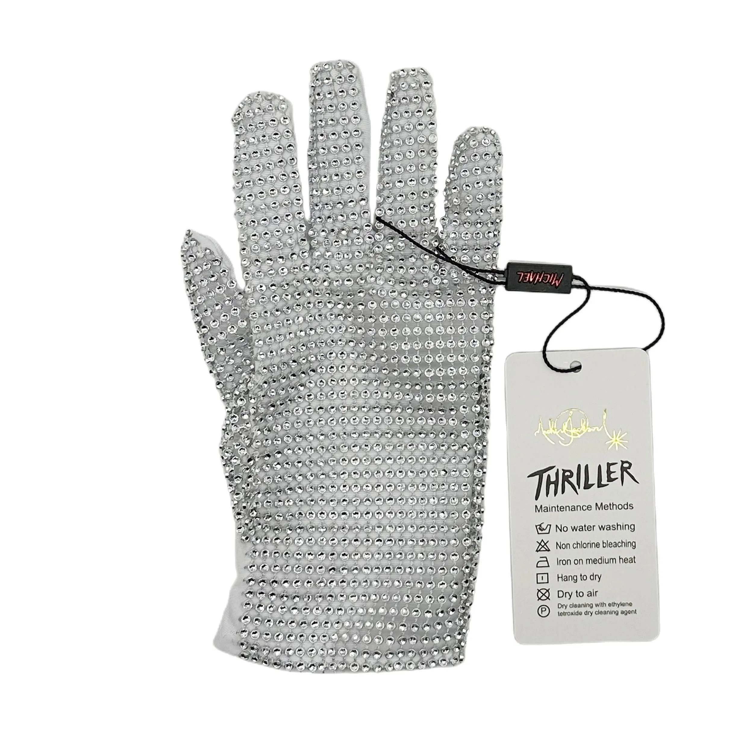 Michael Jackson Silver Gloves for Kids Boys Grils- Halloween Christmas Sparkle 6-12 Years