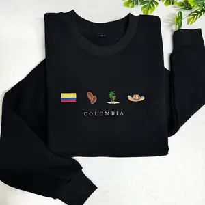 Colombia Embroidered Sweatshirt/ Hoodie