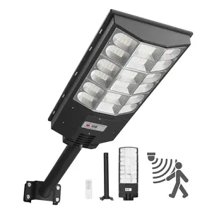 【Summervibes】VEVOR 12000W Solar Street Light Outdoor, 900000LM, Commercial Parking Lot Light Dusk to Dawn, LED Flood Security Lamp with Motion Sensor, IP65 Waterproof Wide Angle Outdoor Lighting, for Driveway Yard