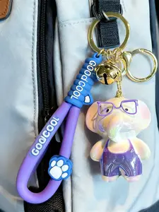 Cute Elephant Keychain, Colorful Glowing Pendant, Perfect New Year Gift for Bags, Car Key Ring, Surprised Gift, All Seasons Valentine's Day,lovers