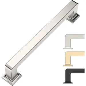 5 Inch 10 Pack Brushed Satin Nickel Cabinet Pulls Kitchen Cabinet Handles Cabinet Hardware for Kitchen Cabinets and Cupboard Drawers