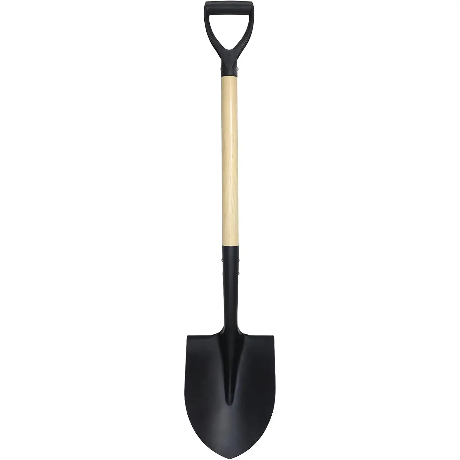 Shovel for Digging, Round Shovel, Garden Tool with D-Handle, Total Length 41inch cm, Wooden Handle Garden Shovel, Beach Shovel, Car Snow Shovel