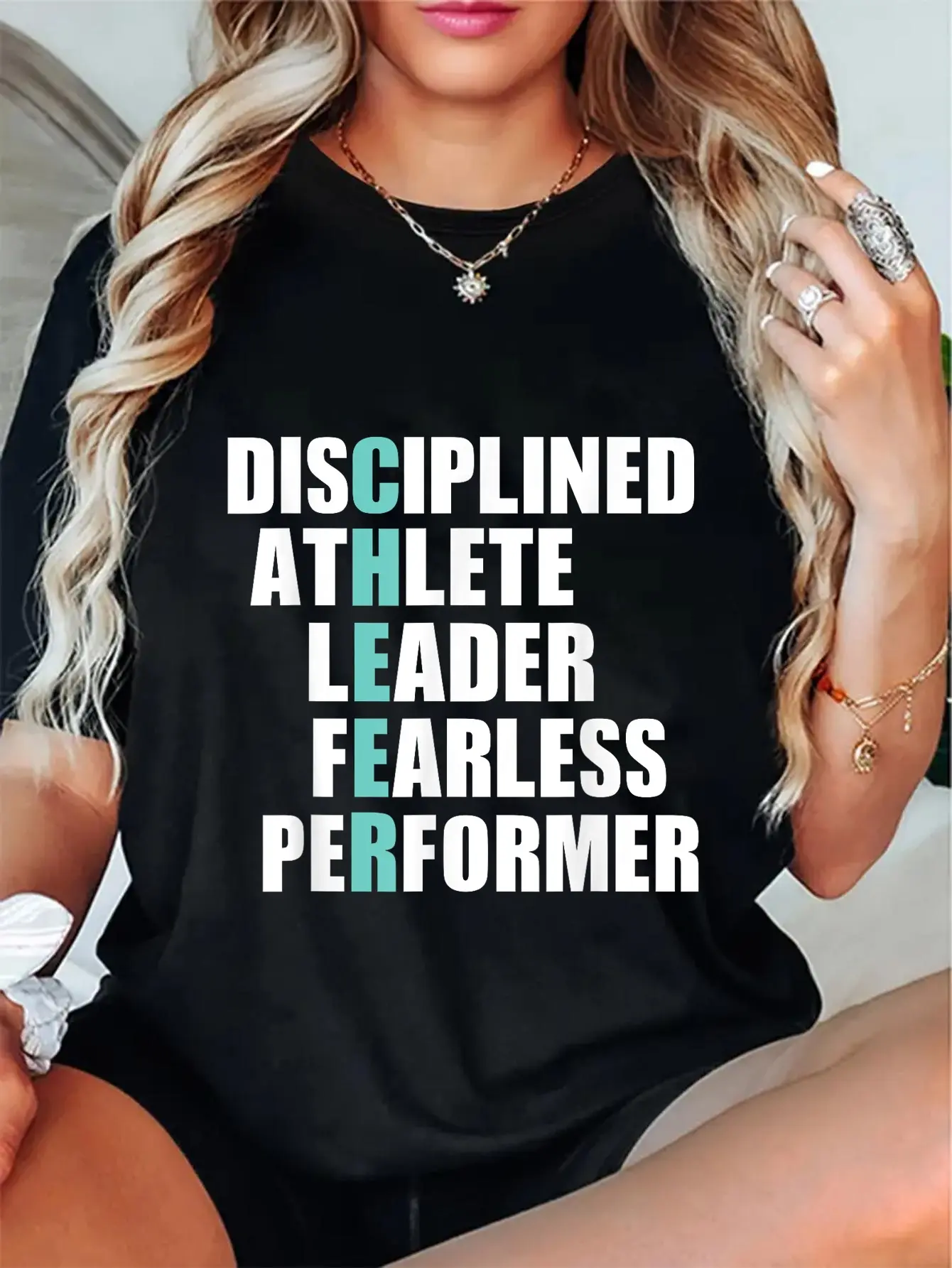 100% Cotton  Unisex Cheer Shirt Cute Cheerleader Gifts Cheerleading Tshirt T-Shirt Golf Gift T-Shirt For Men And Women