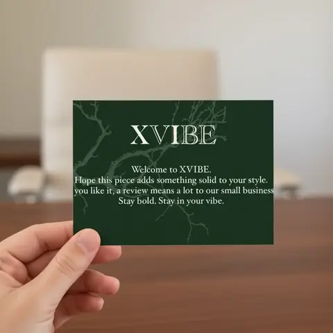 Instructions Card, Minimalist Thank You Insert for Packaging, Customer Support Card for Office and Business Stationery Sets