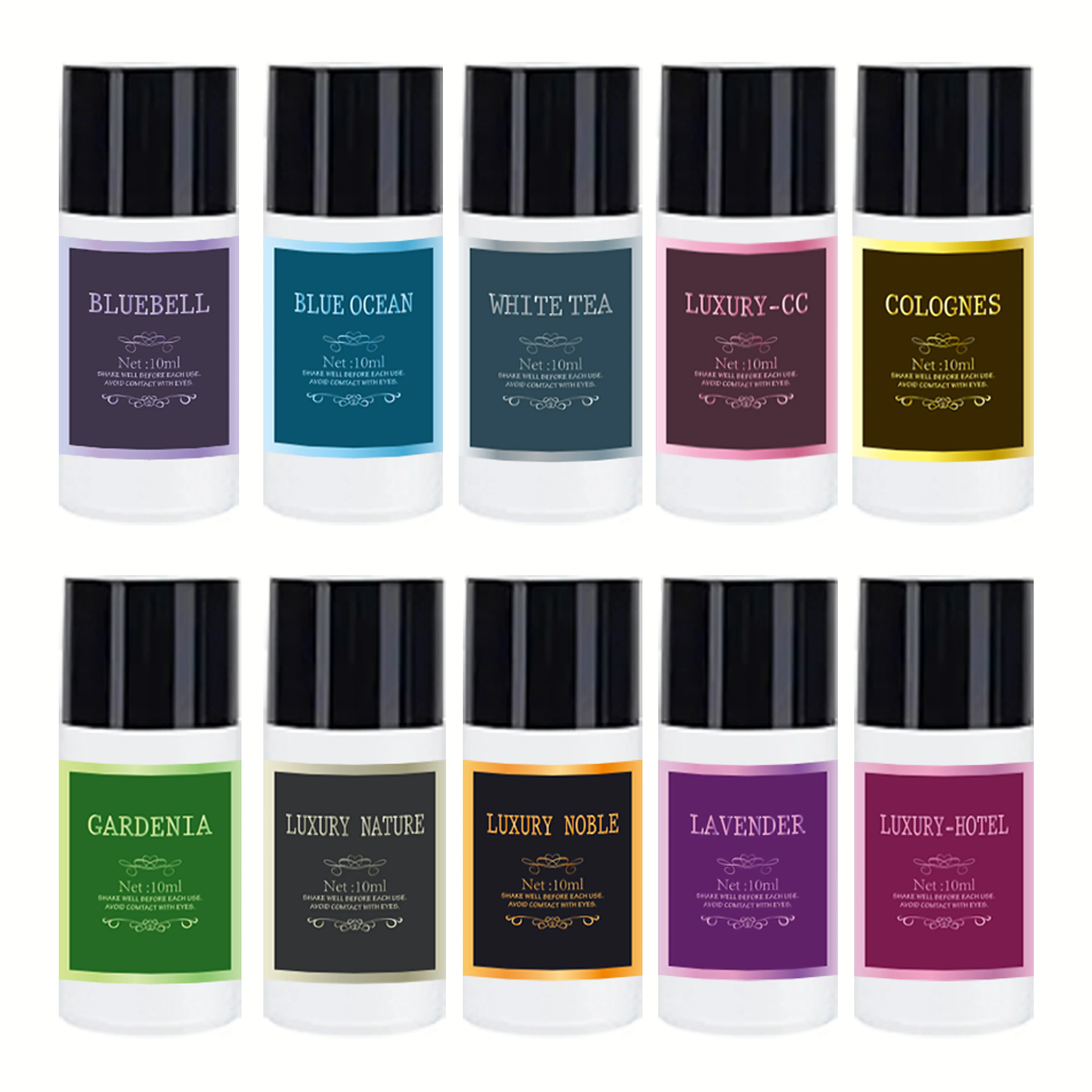 10 PCS Portable Car Diffuser Refill Liquid, Long-Lasting Aroma, Car Interior Accessory Perfume Gift, Car Interior Diffusers, Cars Accessories