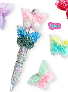 1pcs Butterfly Resin DIY Charm, Stylish Playful Charm, Creative Birthday Gift, Handmade Bead Phone Chain Keychain Car Ornament Indoor Decor, All Seasons Animal Print, Diy Jewelry Accessories, DIY Beads, DIY Craft Embellishments