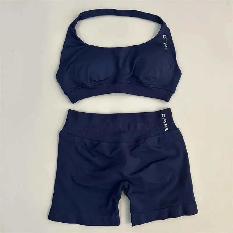 Slate Grey Shorts & Bra Set