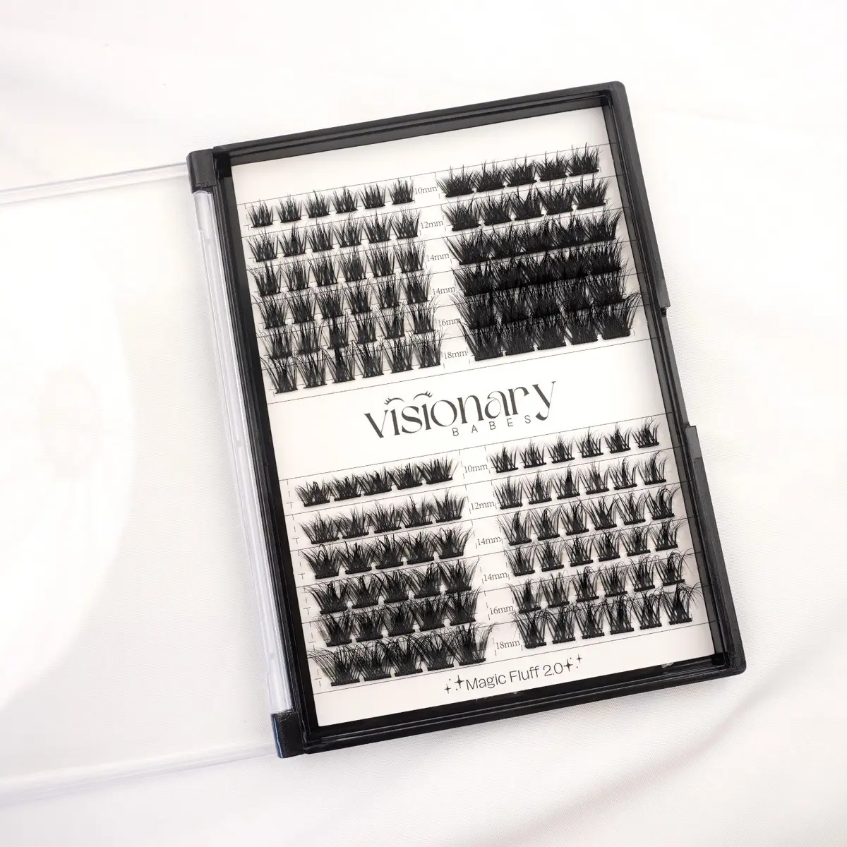 Visionary Babes Magic Fluff 2.0 Lash Tray for Perfect Eyelashes Makeup Cosmetic