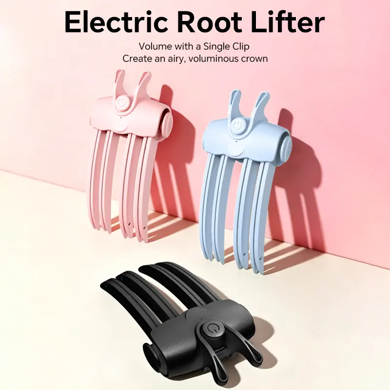 Fluffy Root Lifting Heated Hair Clip,  Rechargeable Volume Tool for Bangs, Flat Hair, Loose Hairstyles, Portable Cordless Hair Styling Accessory