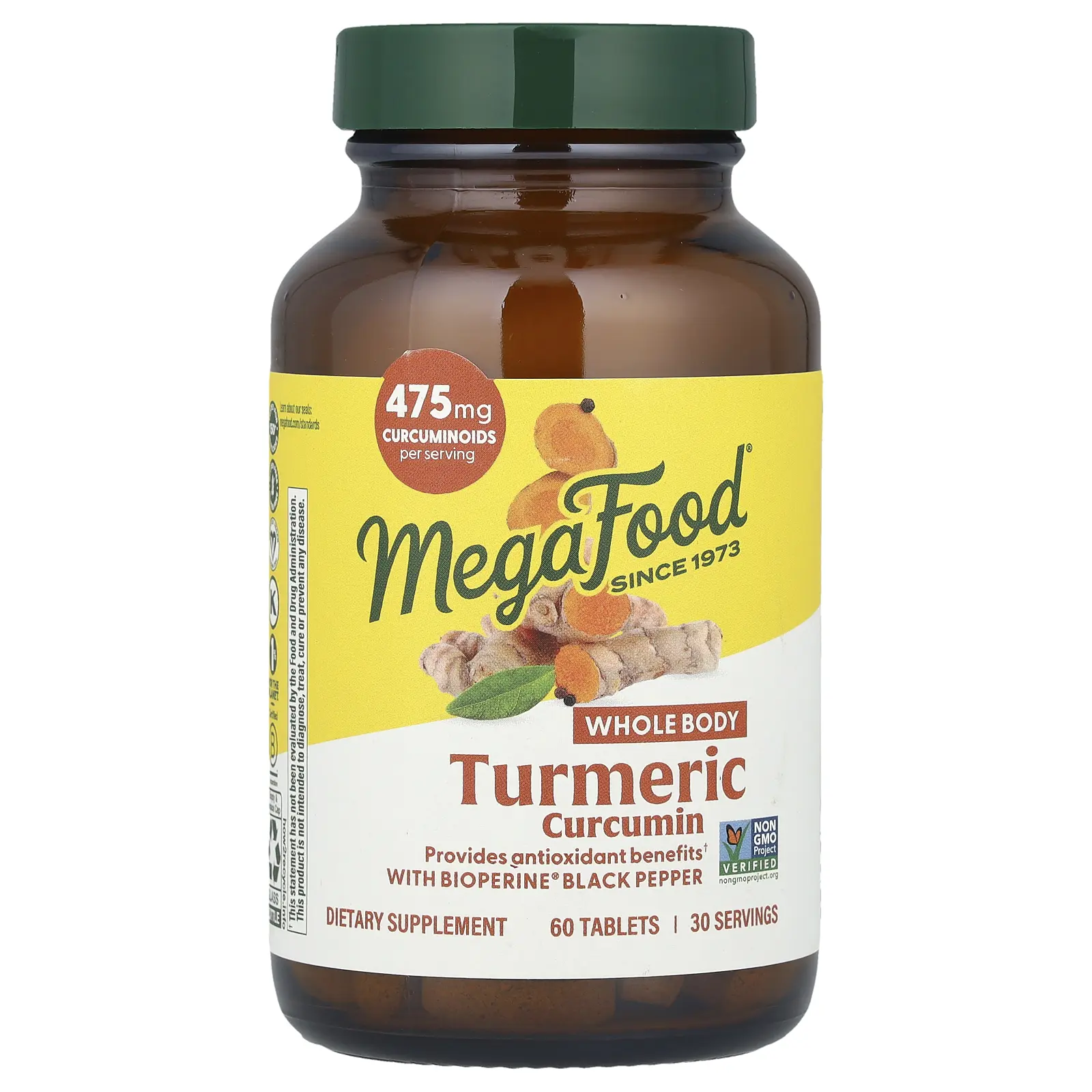 MegaFood Turmeric Curcumin, 60 Tablets