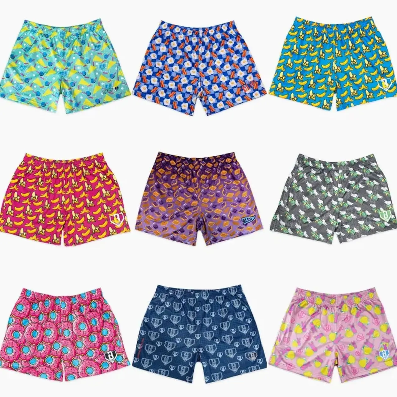 (Full Size S-4XL for Kids&Adult) Premium Men's Graphic Shorts – Luxury Streetwear & Athletic Gym Shorts, Breakfast, Cartoon, Money Print, Floral & Tropical Graphic Collection, Lightweight Breathable Activewear