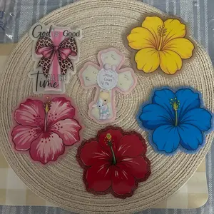 Large Flat Backs for Decoration Book Marks or Stand with Vibrant Floral Designs and Inspirational Quotes