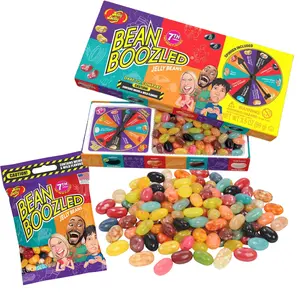 BeanBoozled 7th Edition Mystery Bean Spinner Box Game with Refill Bag Gross vs Delicious Jelly Beans Fun Party Game Gag Gift for Kids Teens & Adults