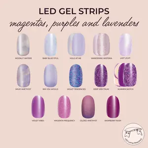 Kleo Kolor LED Gel Strip Collection - Magentas, Purples & Lavenders