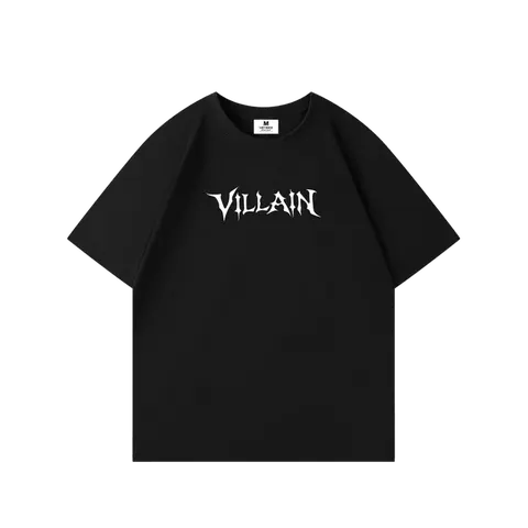Heybike Villain Short-Sleeve Casual T-Shirt with Villain Logo - Multi-Size Cycling Gear, M-2XL Sports & Outdoor Top