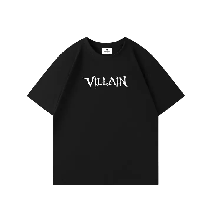 Heybike Villain Short-Sleeve Casual T-Shirt with Villain Logo - Multi-Size Cycling Gear, M-2XL Sports & Outdoor Top