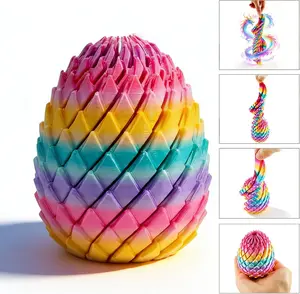 3D printing integrated forming slime dragon egg, colorful dragon ball, decompression toy, both adults and children can play, two colors for you to choose, you can watch the operation video.
