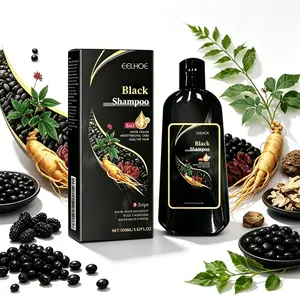 Natural Plant Hair Shampoo, Dye & Nourish 3-In-1, Quickly Cover Hair, Gentle Non-Damaging, Long-Lasting Color, Smooth Shine, Unisex Haircare