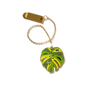 Monstera Bookmark Charm