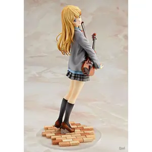 20CM Anime Shigatsu wa Kimi no Uso Miyazono Kaori Figure 1/8 Model School Dniform Dress Up Toy Gift Collection Action Figure PVC
