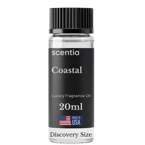 Scentia Coastal (Cabana) Aromatherapy Fragrance Scented Oil for Diffuser - 5-Star Hotel Spa-Inspired, 20 mL Lemon Jasmine Bergamot Sea Breeze Aroma Scented Floral Oil for Waterless & Cold Air Diffusers