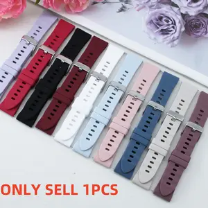 18mm Silicone Watch Band for Huawei Gt6 41mm, Compatible with Garmin Venu 3s, Forerunner 255s, Vivoactive 4s, Smartwatch Replacement Strap