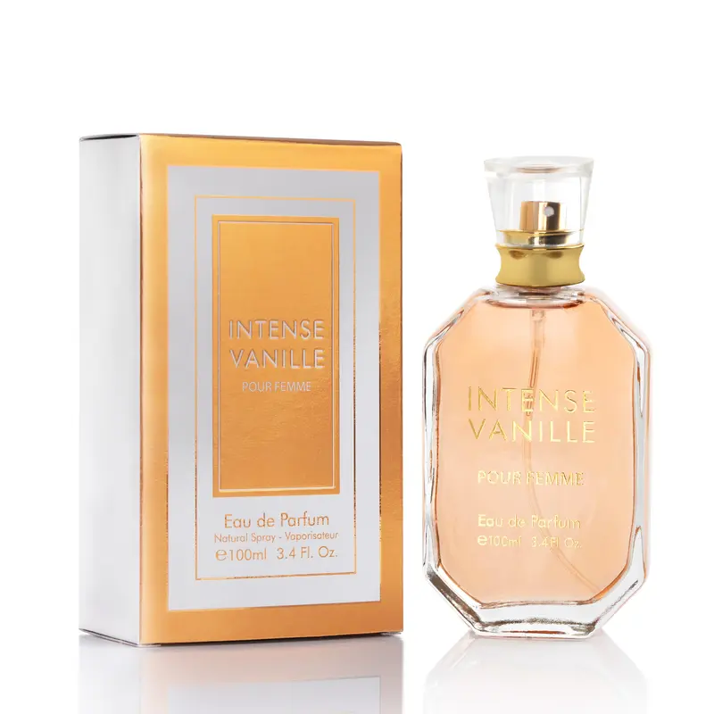 Urban Collection Women's Intense Vanille Eau De Parfum (EDP) Spray - 100ml (3-3.9 fl oz) Gourmand Scent, Warm Vanilla, Tonka Bean, Amber, Musk, Wood Notes, Elegant Paper Box, Long-Lasting Rich Addictive Trail, Affordable Luxury, Night Wear Single Item