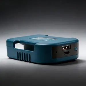 1 PC For Makita 18V Lithium Battery Fast Charging Adapter, 18W Type-C & 5V USB Port, Portable Power Supply For Outdoor Working & Daily Life (Battery Not Included)