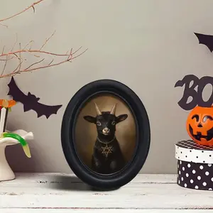 Country Farmhouse Style Goat Pattern Decorative Home Item, Perfect for Halloween Christmas Thanksgiving Wall Decoration, Wall Hanging Ornament