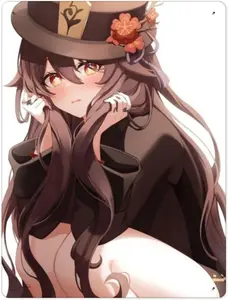Genshin Impact Hutao Game. Wall Art Painting, Game And Anime Iron Prints for Home Decorations
