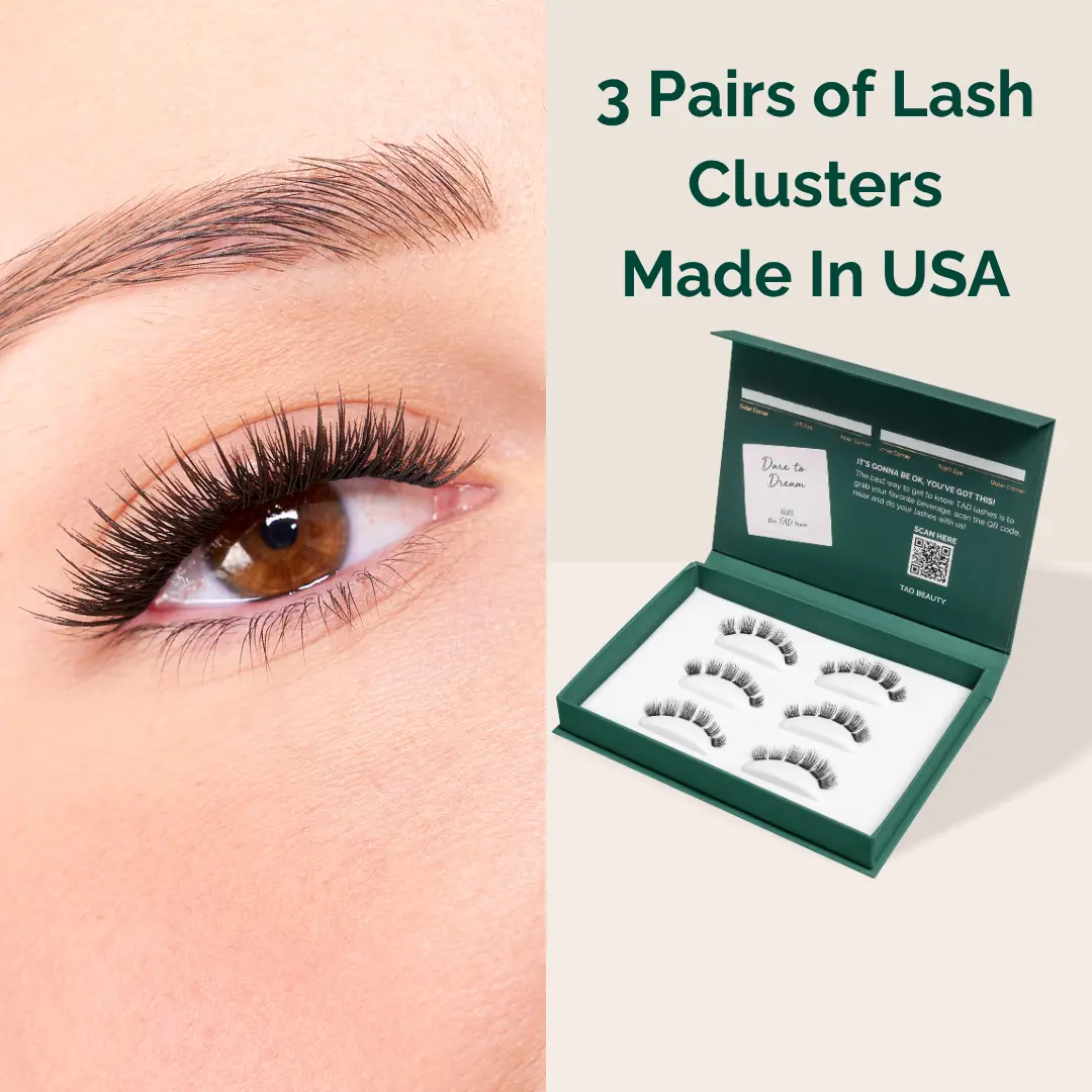 TADBEAUTYSHOP: TAD 3D Printed Lash Clusters - 3 Pairs (TikTok)
