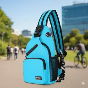 Versatile Chest Sling Bag | Water-Resistant Daypack for Commute & Travel | Durable Unisex Crossbody Backpack | Multi-Compartment Organizer | Lightweight Urban EDC Pack for Men & Women