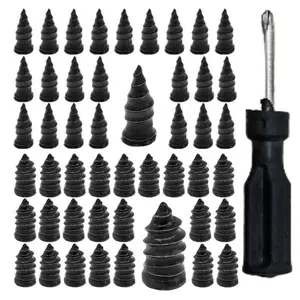 Tire Repair Solutions – Heavy Duty Tire Plug Strips & Screw Tire Plugs for Flat Tire Repair, for Cars, Trucks & SUVs (No Tire Removal Required)