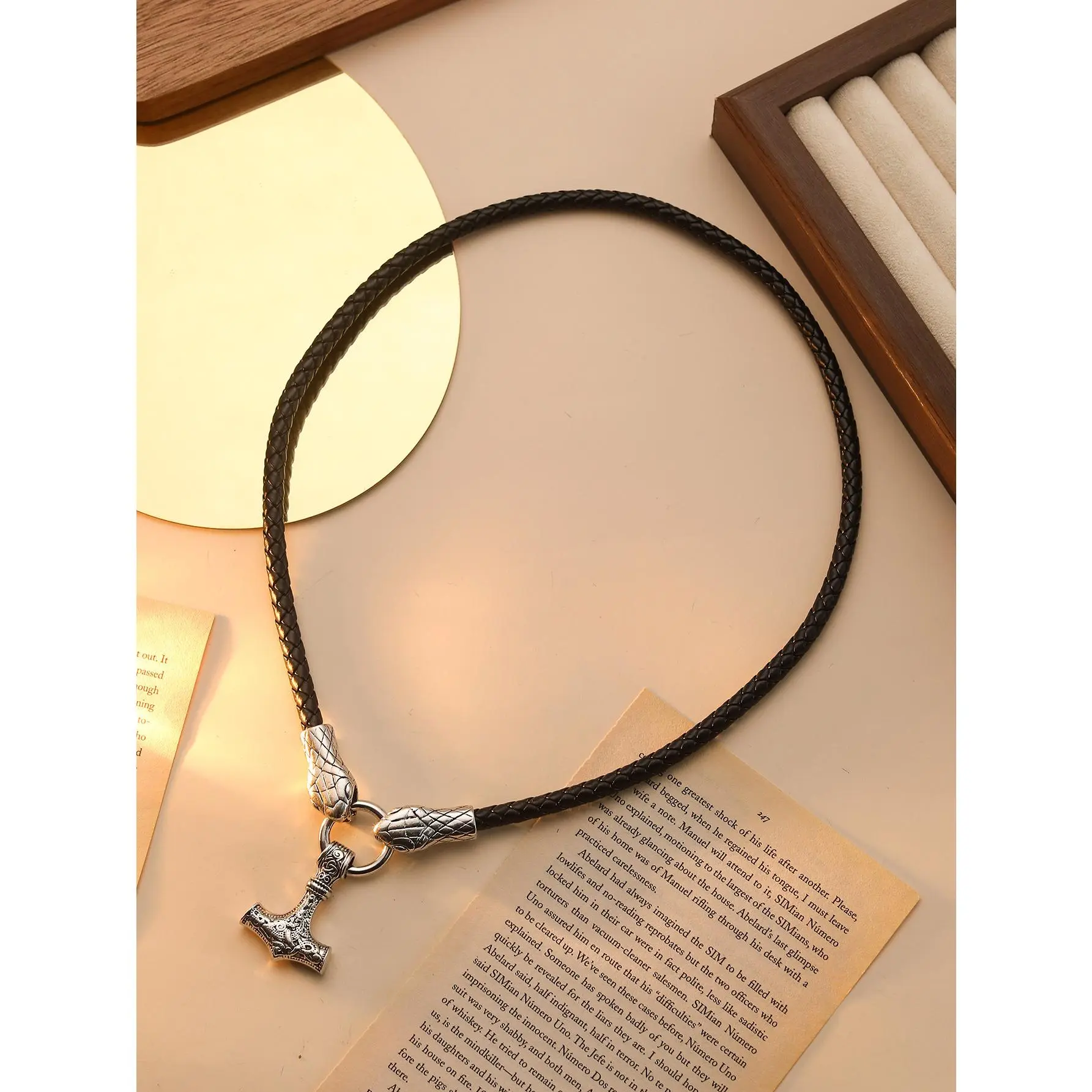 X257 2 Ancient Silver Snake Head