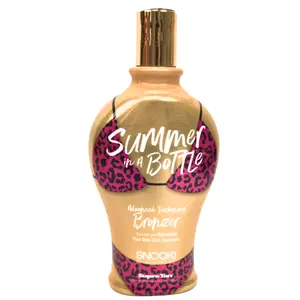 Snooki Summer in a Bottle Bronzer Tanning Bed Lotion 12 oz, Tanning Accelerator for Outdoor Sun Tan or Indoor Tanning Beds