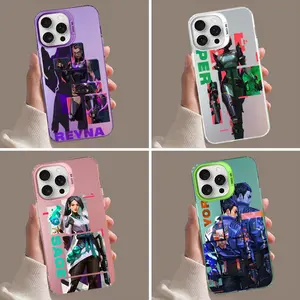 Valorant Game Character Art Phone Case For IPhone17 16 15 Pro Max Case 14 Plus 13 12 11 Color Silver Case