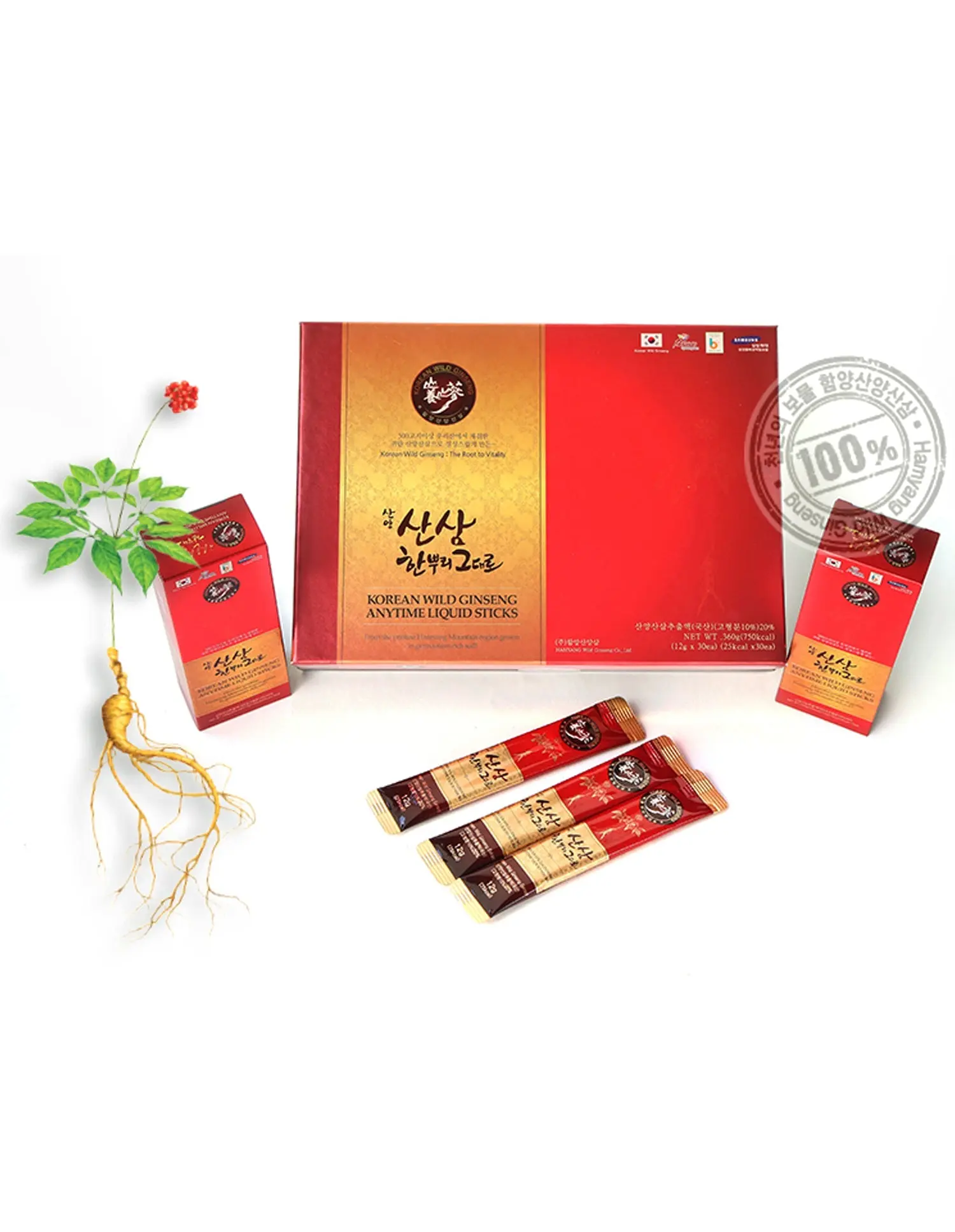 Wild Ginseng Anytime Liquid Sticks ( 2 BOX)